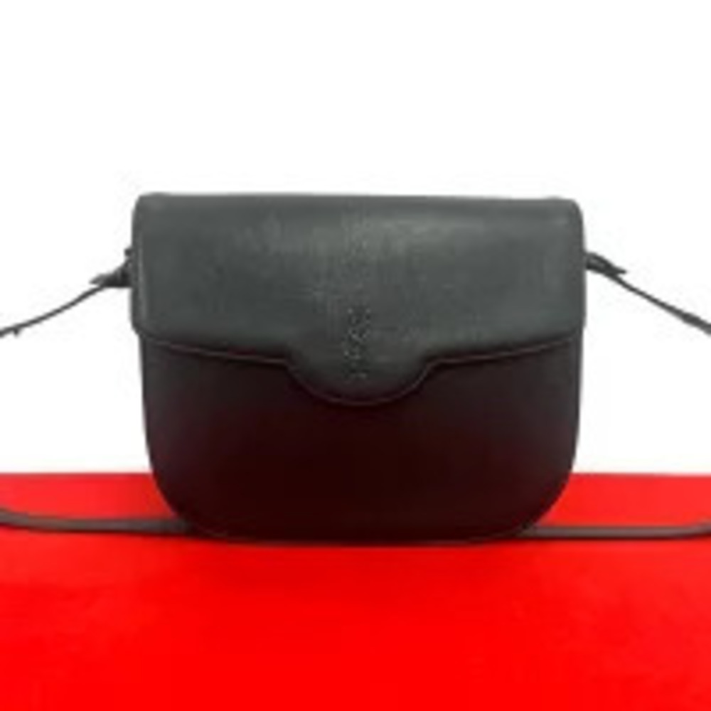 Saint Laurent Yves Leather Hobo Bag Clutch Black